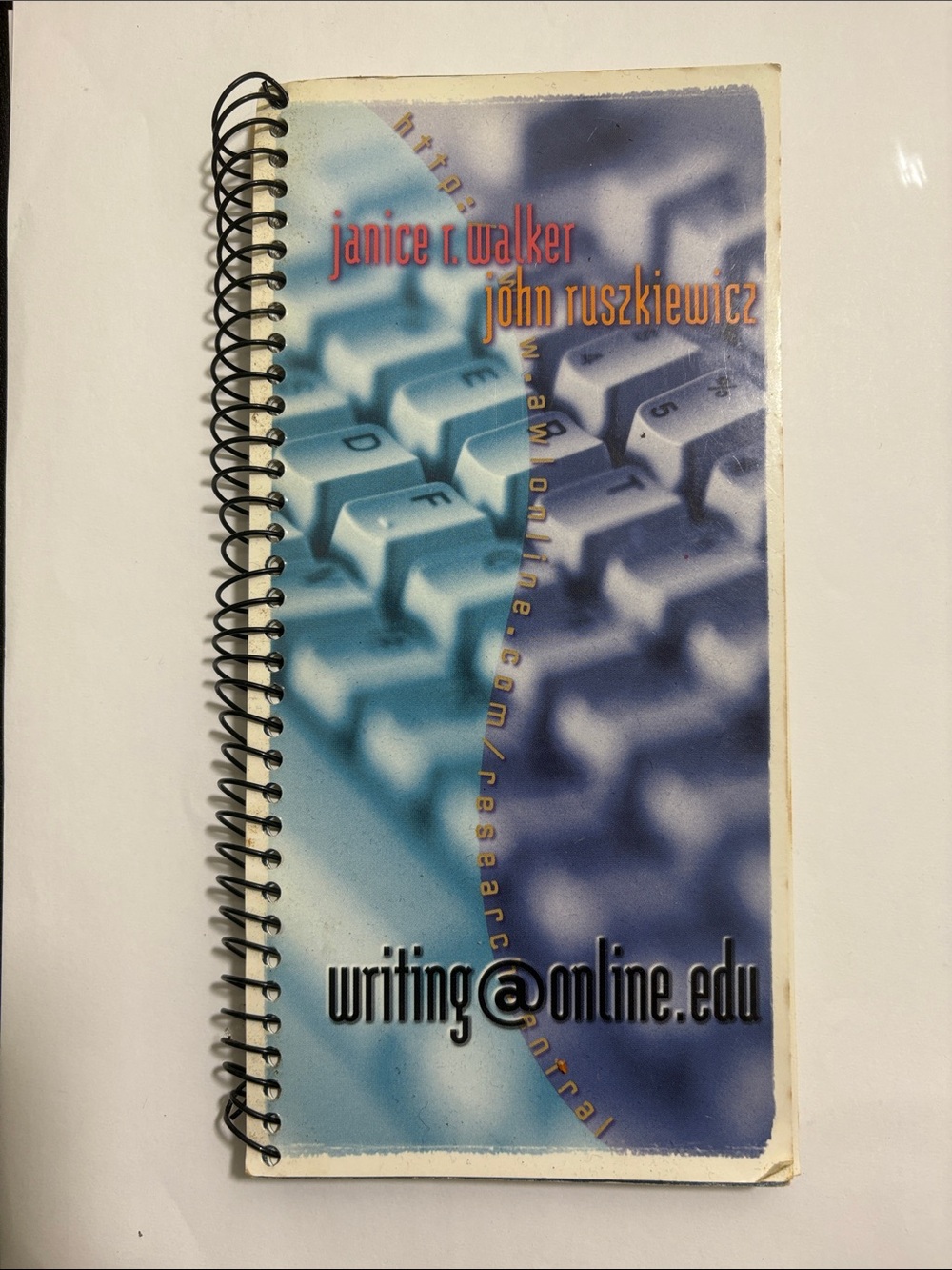 writing@online.edu Spiral Bound Paperback Textbook Walker Ruszkiewicz 2000